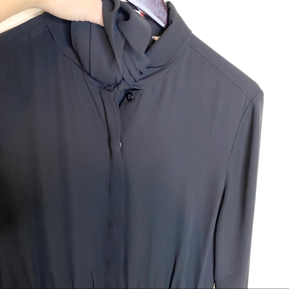 Sunday Best Black Tie Neck Veronica Dress - Picture 4 of 8